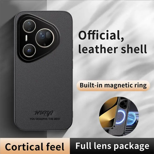 HUIYI Leather Magnetic Phone Case, For Huawei Pura 80 Ultra 5G, For Huawei Pura 80 Pro 5G, For Huawei Pura 80 5G, For Huawei nova 14 Ultra  