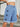 Heart-Pattern Rolled Hem Denim Shorts  