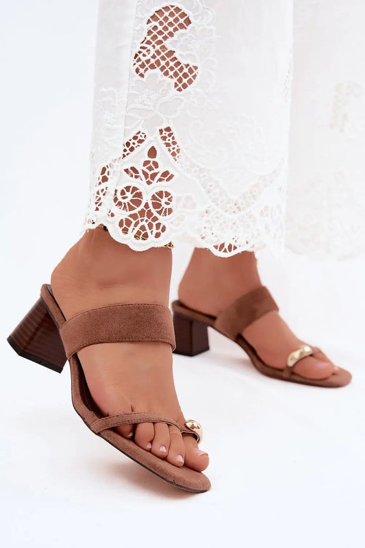  Heeled sandals model 228978 Step in style 