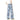 INS Street Straight Leg Patterned Lyocell Ice Silk Jeans  