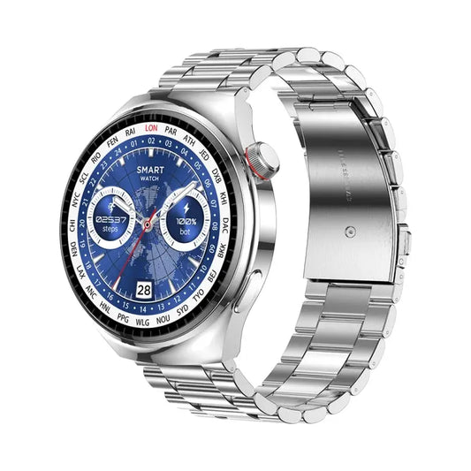 LEMFO LF38 1.6 inch IPS Screen Steel Strap Smart Watch Supports Blood Oxygen Monitoring(Silver) - UTrano