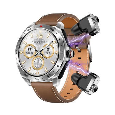 LEMFO T95 1.52 inch IPS Screen 2 in 1 Bluetooth Earphone Smart Watch Support Health Monitoring Utrano