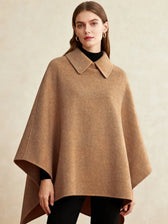 Long Woolen Cape Coat That Flatters Your Figure And Creates A Slimming Elegant Look  