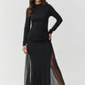  Long dress model 218109 Makadamia 