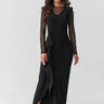  Long dress model 218110 Makadamia 