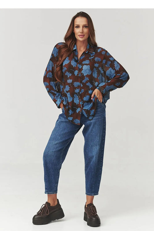  Long sleeve shirt model 219728 Makadamia 