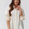  Long sleeve shirt model 224101 Makadamia 