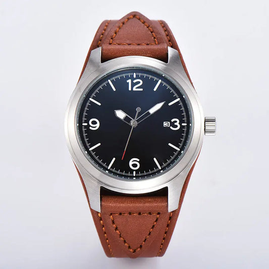Luminous calendar leather strap men's watch luxury Men's  everyday watches Utrano