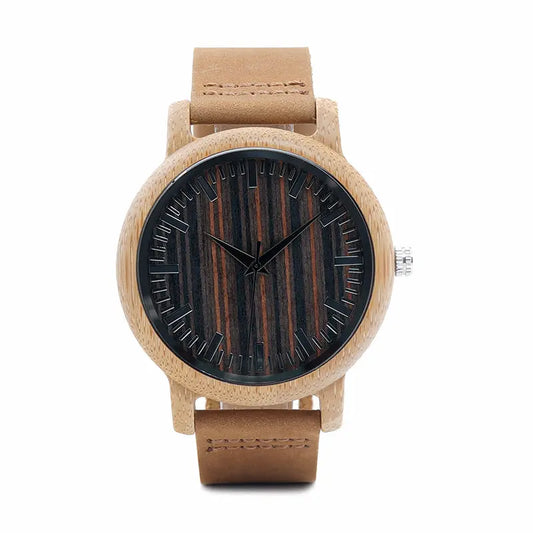 Luxury Quartz Bamboo Watch 