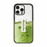 Matcha Latte Cake Pattern Magnetic Acrylic TPU Phone Case, For iPhone 16 Pro Max, For iPhone 16 Pro, For iPhone 16 Plus, For iPhone 16  