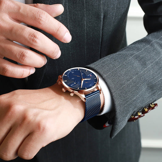 Men's Watch Waterproof Quartz Watch Calendar Watch Maker  
