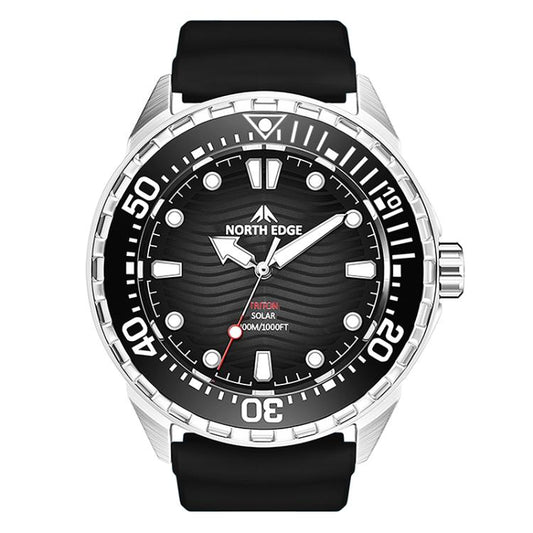 NORTH EDGE TRITON Outdoor Dive Men Solar Luminous Quartz Watch  