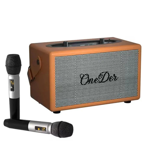 Oneder D7 Bluetooth Speaker Outdoor Karaoke Wireless Speakers With Two Mic - UTrano