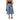 Patchwork Checkered Washed Seven-Quarter Denim Pants  