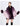Rabbit Fur Collar Shawl Cape Knitted Cardigan Baggy Coat  