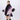 Rabbit Fur Collar Shawl Cape Knitted Cardigan Baggy Coat  