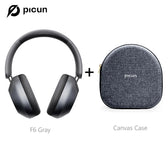 Picun F6 Active Noise Cancelling Wireless Headphones Head Tracking 3D Audio 40mm Hi-Res ANC Bluetooth Headset HIFI APP Control  