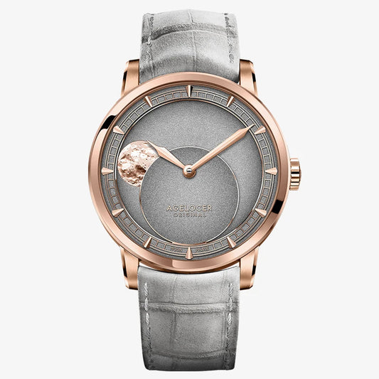 AGELOCER Major Breakthrough 29.51-Days Moon Phase Dark Grey Original Astronomer Men's Mechanical Watch Birthday Gift for Men  