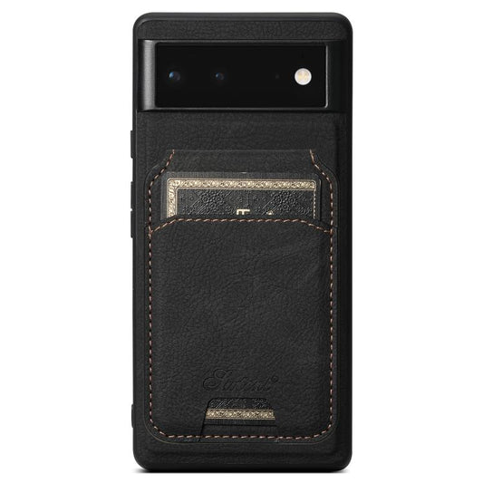Suteni H16 Litchi Texture Leather Detachable Wallet Back Phone Case, For Google Pixel 9 Pro XL, For Google Pixel 9 Pro, For Google Pixel 9, For Google Pixel 8a, For Google Pixel 8 Pro, For Google Pixel 8  