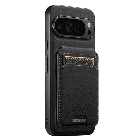 Suteni H16 Litchi Texture Leather Detachable Wallet Back Phone Case, For Google Pixel 11 Pro XL, For Google Pixel 11, For Google Pixel 11 Pro, For Google Pixel 10 Pro XL, For Google Pixel 10 Pro, For Google Pixel 10  