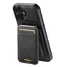 Suteni H02 Leather Wallet Stand Back Phone Case, For iPhone 16, For iPhone 15 Pro Max, For iPhone 15 Pro, For iPhone 15 Plus, For iPhone 15, For iPhone 14 Plus, For iPhone 14, For iPhone 14 Pro  