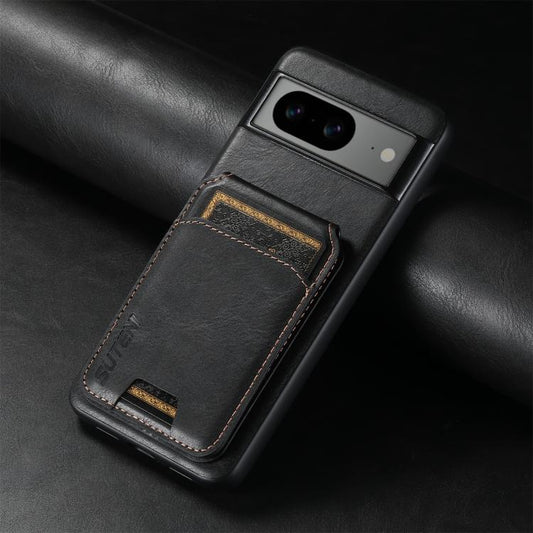 Suteni H02 Leather Wallet Stand Back Phone Case, For Google Pixel 11 Pro XL, For Google Pixel 11, For Google Pixel 11 Pro, For Google Pixel 10 Pro XL, For Google Pixel 10 Pro, For Google Pixel 10, For Google Pixel 9 Pro XL, For Google Pixel 9 Pro  