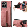 Retro Leather Zipper Wallet Back Phone Case, For Honor X6a, For Honor 90 Pro, For Honor 90, For Honor X8a  