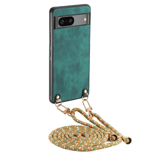 Vintage Leather PC Back Cover Phone Case with Crossbody Strap, For Google Pixel 7a, FOr Google Pixel 7 Pro, For Google Pixel 7, FOr Google Pixel 6a  
