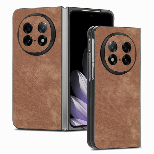 Vintage Leather PC Back Cover Phone Cas, For OPPO Find N5  