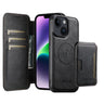 Suteni Q05S3 3-in-1 Detachable Vertical Flip Wallet MagSafe Leather Phone Case, For iPhone 14, For iPhone 14 Pro, For iPhone 14 Pro Max, For iPhone 13 Pro Max, For iPhone 13 Pro, For iPhone 13, For iPhone 12, For iPhone 12 Pro Max  