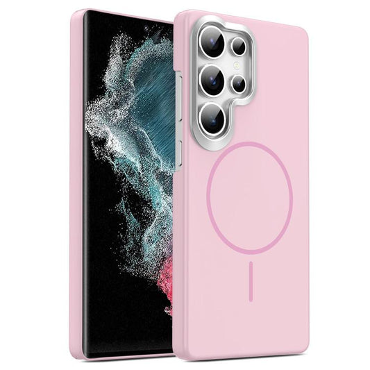Gold Armor PC Thin Circle MagSafe Shockproof Phone Case, For Samsung Galaxy S22 Ultra 5G, For Samsung Galaxy A32 4G  