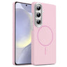 Gold Armor PC Thin Circle MagSafe Shockproof Phone Case, For Samsung Galaxy S24+ 5G, For Samsung Galaxy S24 5G  
