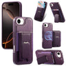 CaseNeo Fold Holder Retro Elastic Card Bag Magnetic Back Phone Case, For iPhone 17e / 16e, For iPhone 17 Pro Max, For iPhone 17 Pro, For iPhone 17, For iPhone Air, For iPhone 16 Pro Max  