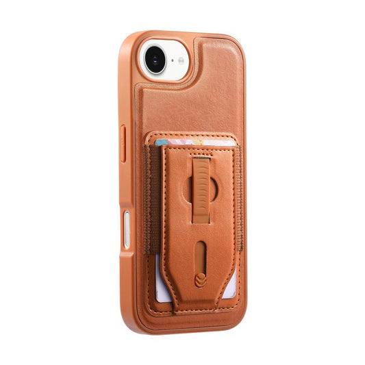 CaseNeo Retro Wristband Elastic Card Bag Magnetic Back Phone Case, For iPhone 17  