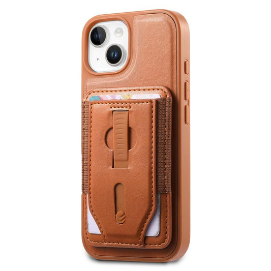 CaseNeo Retro Wristband Elastic Card Bag Magnetic Back Phone Case, For iPhone 15, For iPhone 14, For iPhone 14 Pro, For iPhone 14 Pro Max, For iPhone 13 Pro Max, For iPhone 13 Pro  
