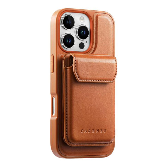 CaseNeo Retro Multi-Card Bag Magnetic Back Phone Case, For iPhone 16 Pro, For iPhone 16 Plus, For iPhone 16, For iPhone 15 Pro Max, For iPhone 15 Pro, For iPhone 15 Plus  