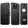 Suteni Q05S5 3-in-1 Detachable Bottle Opener Card Bag Magnetic Cowhide Vegan Leather Phone Case, For iPhone 13 Pro Max, For iPhone 13 Pro, For iPhone 13, For iPhone 12, For iPhone 12 Pro Max, For iPhone 12 Pro  