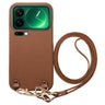 Metal Buckle Crossbody Lanyard Litchi Texture PU Back Phone Case, For Xiaomi 17 Pro  