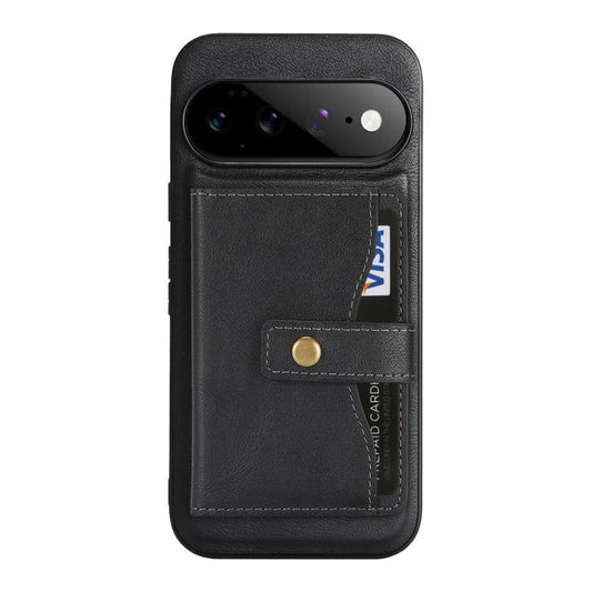 Kalebol Magnetic Button Card Bag MagSafe Ring Leather Phone Case, For Google Pixel 11 Pro XL, For Google Pixel 11, For Google Pixel 11 Pro  