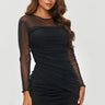  Short dress model 202953 Makadamia 