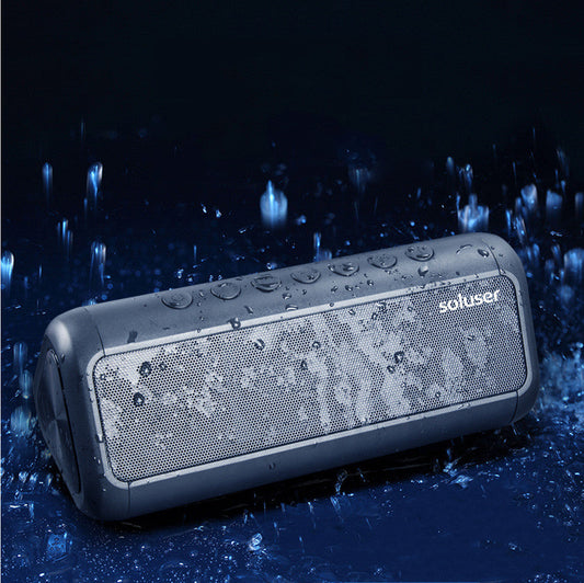 Speaker Dual Speaker Outdoor Waterproof Smart Card Subwoofer Smart Audio Portable Speaker Bluetooth  
