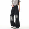 Street Style Light Gray and Charcoal Black Ripped Jeans for Men  