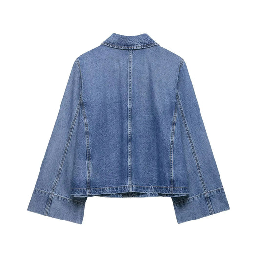 Street short denim jacket for summer  