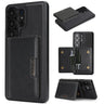 Strong MagSafe Magnetic Two-Fold Card Bag Leather Phone Cases for Samsung Galaxy  