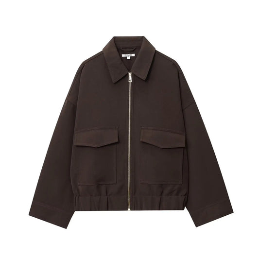 Sweet style pocket embellished jacket for spring  