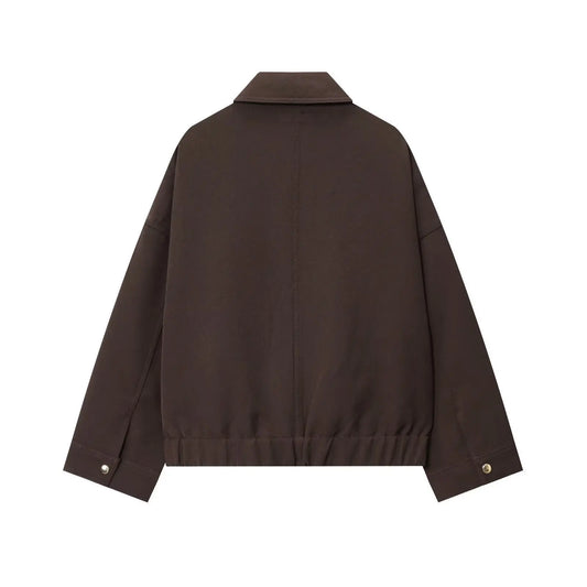 Sweet style pocket embellished jacket for spring  