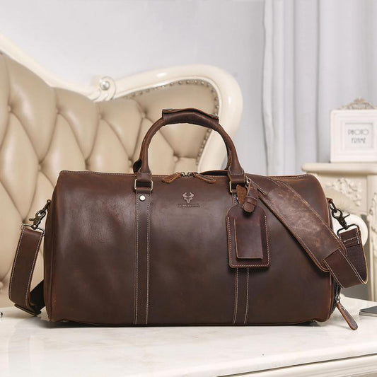 HUMERPAUL MH475 Leather Travel Tote Bag Men Casual Travel Bag, MH475  