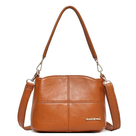 HUMERPAUL WB202 Women Leather Shoulder Bag Large Capacity Crossbody Bag  
