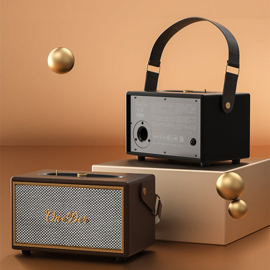 Utrano Desktop Portable Wood Bluetooth Speaker  