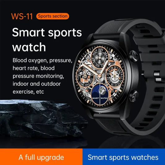 WS-11 1.43 inch IP67 Sport Smart Watch, Support Bluetooth Call / Sleep / Blood Oxygen / Heart Rate / Blood Pressure Health Monitor - UTrano